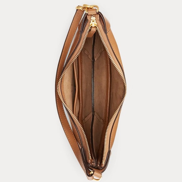 Polo Ralph Lauren Tan Leather Hobo Bag - Picture 3 of 6